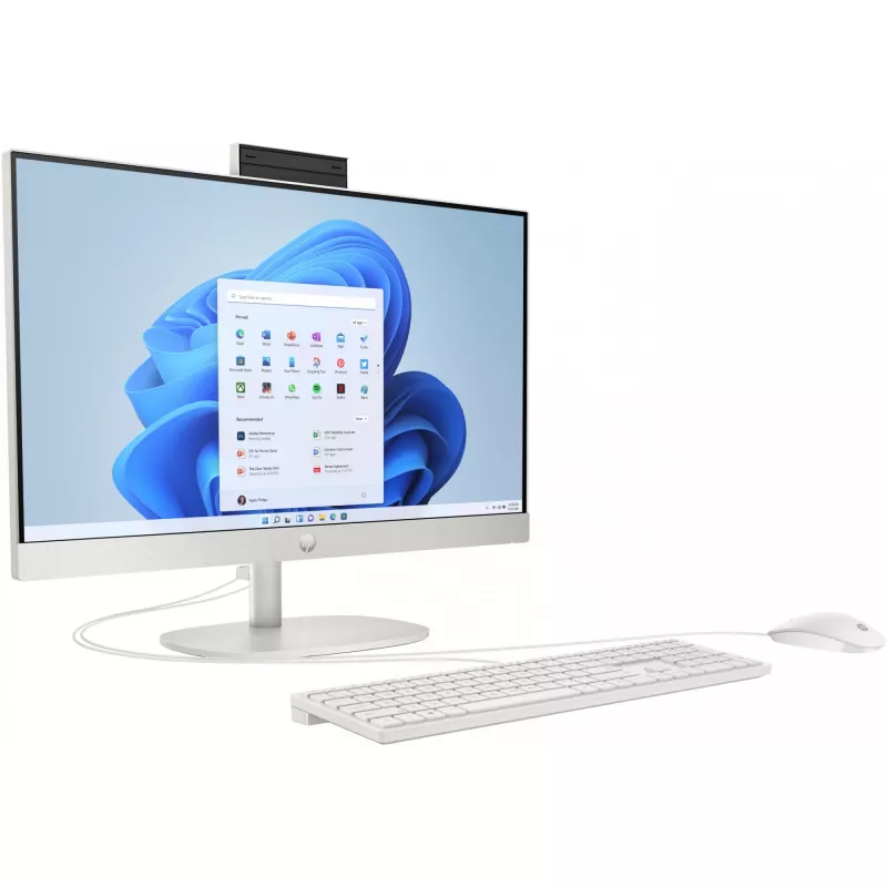 HP 24-cr0009ng AMD Ryzen™ 3 7320U 60,5 cm (23.8) 1920 x 1080 Pixel All-in-One-PC 8 GB LPDDR5-SDRAM 512 GB SSD Windows 11 Home Wi-Fi 6 (802.11ax) Weiß (A04VWEA#ABD)