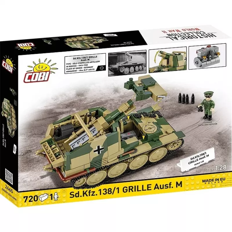 Konstruktionsmodellbausatz Cobi SD.KFZ.138/1 Grille, 720 Teile, Ausstellungsmodell