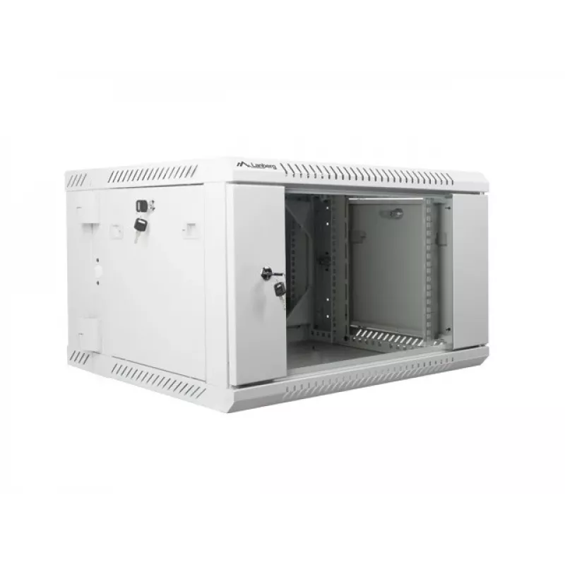 Lanberg WF02-6606-10S Rack-Schrank 6U Wandmontage-Rack Grau