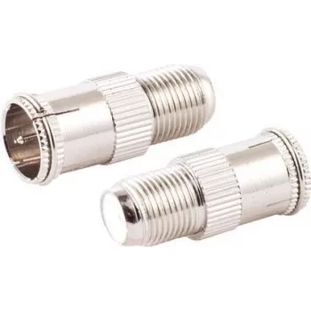 F-Quick-Stecker auf F-Buchse Adapterset ShiverPeaks 85320-EC-SET2 (Koaxialverbindungszubehör)