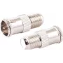 F-Quick-Stecker auf F-Buchse Adapterset ShiverPeaks 85320-EC-SET2 (Koaxialverbindungszubehör)