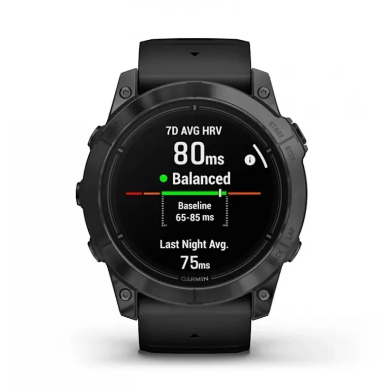 Smartwatch GARMIN epix Pro (Gen 2) — 1,4 Zoll AMOLED 454×454, 32 GB, GPS, Wi‑Fi, Bluetooth, 51 mm Gehäuse, 98 g, schwarzes Silikon
