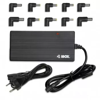 Netzteil IBOX IUZ90WA 90 W, Eingang 100–240 V, Ausgang 4,5 A, einstellbare Spannung, für den Innenbereich, schwarz