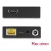 AV-Sender- und Empfänger-Set DELOCK 65955 — Cat6/Cat6a HDMI-Extender, bis zu 3840×2160, kabelgebunden, Micro-USB-B-Stromversorgung