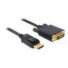 Kabel DeLOCK Displayport zu DVI 24+1 St/St 2m