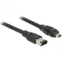FireWire-Kabel DeLOCK 82578 3m 4-polig 6-polig Stecker/Stecker