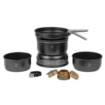 Trangia Kocher Travel Set 35-5 UL/BL schwarz – leichter, kompakter Campingkocher-Set