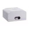 LANBERG Aufputzdose RJ-45 Cat6 OU6-0002-W weiß, 2 Buchsen, 30×54×57 mm