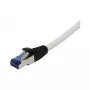 Patchkabel RJ45, CAT6A 500 MHz, 0,25 m, Weiß, S-STP (S/FTP), PUR (Superflex), Outdoor/Außenbereich/Industrie, AWG26, Synergy 21 (S217745)