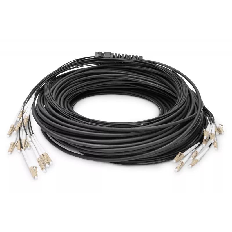 Breakout-Kabel Digitus DK-2433CU030BK-BBB 30m OM4 12 Fasern LC/UPC
