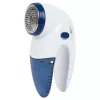Fusselrasierer CLATRONIC TC 3759 – batteriebetrieben 2×AA, Edelstahlklinge und -folie Ø45 mm, blau/weiß