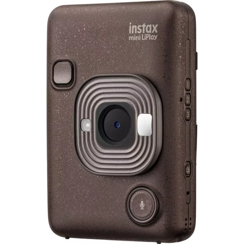 Sofortbildkamera Fujifilm Instax mini LiPlay — 1/5 Zoll 2560×1920 CMOS, druckt 86×54 mm, 2,7 Zoll TFT, Bronze