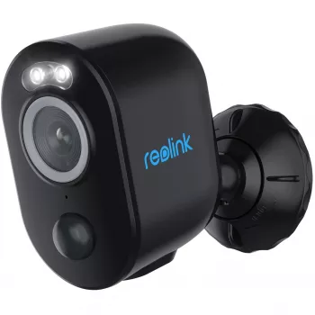 Reolink Argus Series B330 Wi-Fi-Überwachungskamera Schwarz 5MP (2880x1616), batteriebetrieben, IP65-Wetterschutz, Nachtsicht in Farbe, intelligente Erkennung