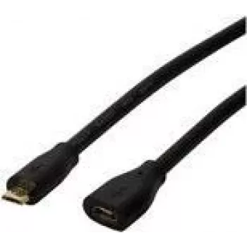 Logilink - USB-Verlängerungskabel - Micro-USB Type B (M) auf Micro-USB Type B (W) - USB 2.0 - 3 m - Schwarz (CU0124)