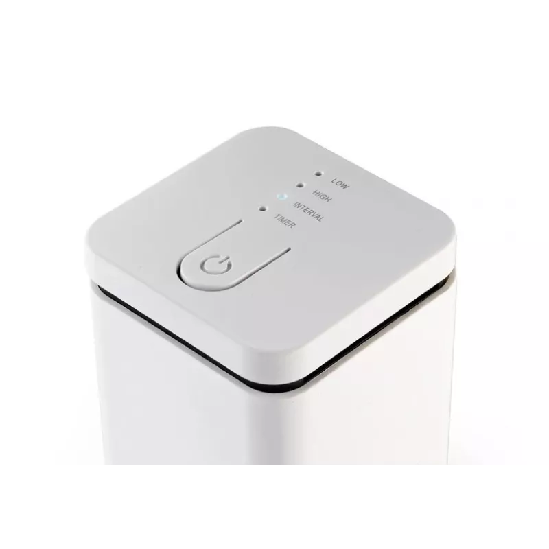 Aroma diffuser Stylies ELARA/WHITE — Verdunstungsdiffusor, für Räume bis 25 m², 2 h Timer, AC/Batterie/USB, 1,3 W, 74×74×100 mm