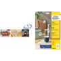 AVERY runde wiederablösbare weiße Etiketten 30 mm Durchmesser – 10-Blatt-Packung (Modell 6223REV-10)