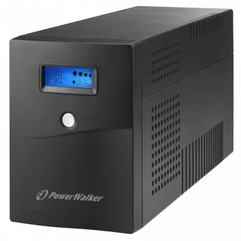 PowerWalker VI 3000 SCL FR Line-Interactive-USV, 3000 VA / 1800 W, 4 x Typ-E-Steckdosen, LCD, USB