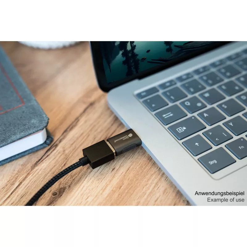 Good Connections Adapter USB 3.2 Gen.1 3.0 Stecker C auf USB-A Buchse galvanisiertes Metallgehäuse (USB-AD302)