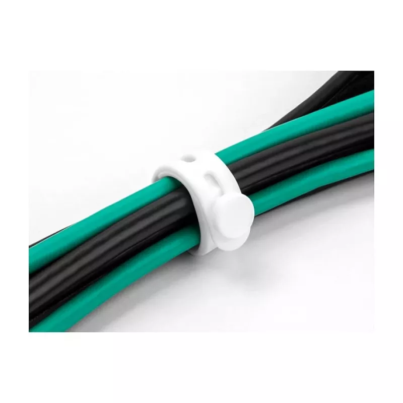 Wiederverwendbarer Kabelbinder DeLOCK Soft Tie 10 Stück schwarz weiß