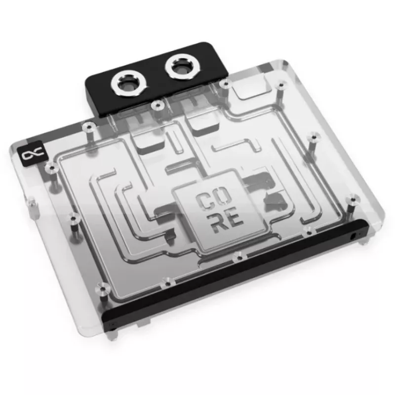 Backplate Alphacool 10260 Aluminium Chrom Kupfer Schwarz 154 mm