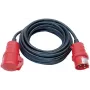Brennenstuhl H07RN-F 5G1,5 - Power Extension Kabel - IEC 60309 16A (W) to IEC 60309 16A (M) - AC 400 V - 10 m - Schwarz