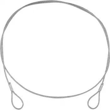 Stahlseil EUROLITE 900 x 3 mm silber — Drahtseil ohne Stecker