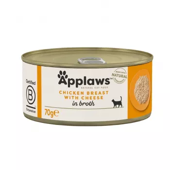 APPLAWS Hühnerbrust mit Käse – Nassfutter für Katzen – 70 g