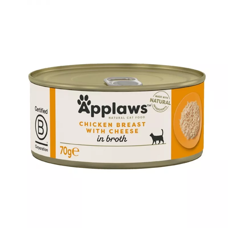 APPLAWS Hühnerbrust mit Käse – Nassfutter für Katzen – 70 g