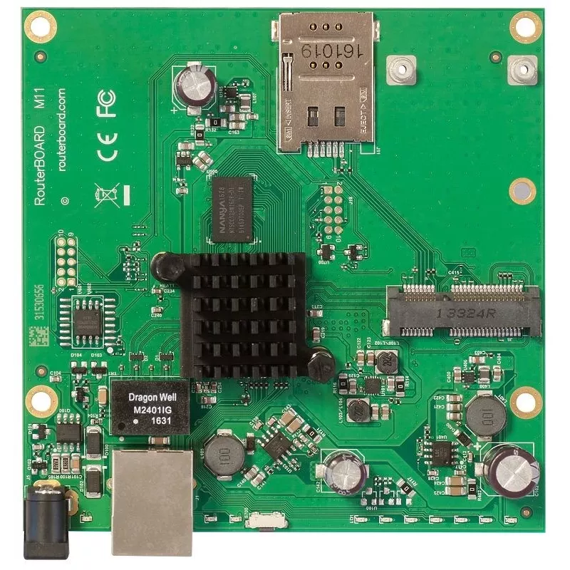 Mikrotik RBM11G Kabelgebundener Router Schwarz, Grün, Grau