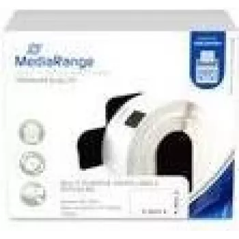 MediaRange Schriftband 29x90mm schwarz/weiß Brother DK-11201 400Stk (MRBDK11201)