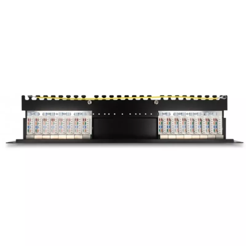 DeLOCK 66876 Patchpanel 1U Cat6a Schwarz Metall
