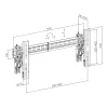 TV-Wandhalterung SBOX LVW02-48T für 37–70 Zoll Bildschirme, max. 70 kg, VESA bis 800×400