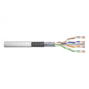 Netzwerkkabel Digitus CAT 6 SF/UTP Twisted Pair Patchkabel Rohware 305 m Grau
