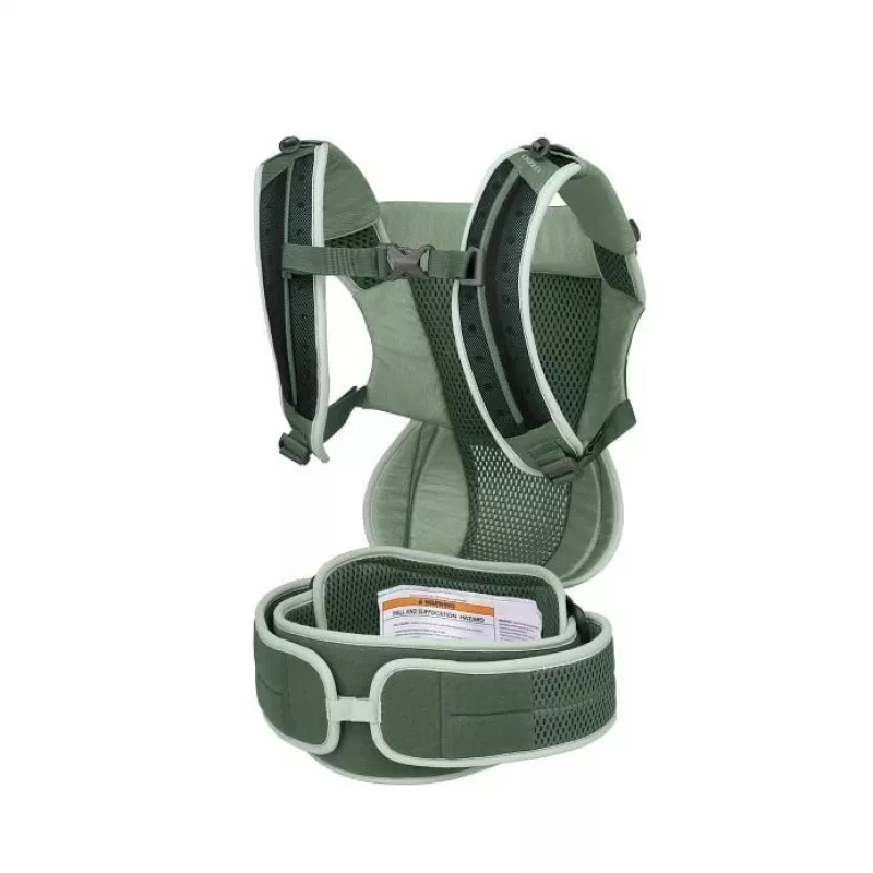 Kinderkraxe Osprey Poco Soft (Modell 10006178/818/O/S) in Grün — Rahmen-Kinderkraxe für Wanderungen mit Kleinkindern