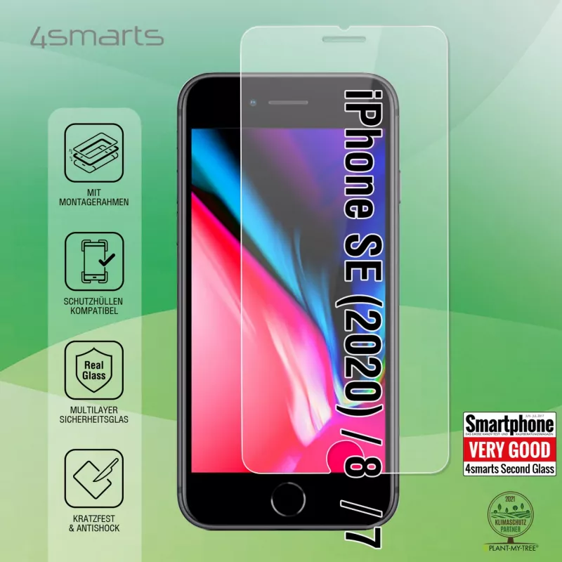 Displayschutzfolie 4smarts 456348 Apple iPhone SE (2020) / 8 / 7