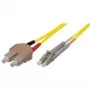 Tecline exertis Connect - Patchkabel - SC Singlemode (M) auf LC Singlemode (M) - 10 m - Glasfaser - 9/125 Mikrometer - Gelb (39989610)