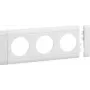 HAGER GB080309016 Abdeckplatte Dreifach-Steckdose stapelbar halogenfrei (GB080309016)