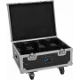 Flightcase Roadinger 31005247 für 4× AKKU MBT-3 mit Rollen und integrierter Ladefunktion