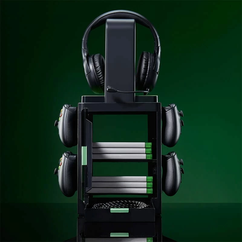 Numskull Games Offizieller Xbox Gaming-Schließfach, Spiele-Diskettenhalter, Xbox, Schwarz, Kabelgebunden