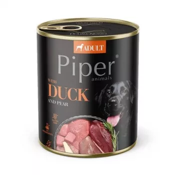DOLINA NOTECI Piper mit Ente und Birne - Nassfutter für Hunde - 800g