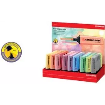 Textmarker-Set Stabilo BOSS Original Pastell – 45 Stück, Keilspitze, mehrfarbig