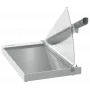 Leitz Präzisions-Büropapierschneider A4+, 15 Blatt, Manuelle Klemmung, Edelstahl, A4 Maxi, 80 g/m², Glas
