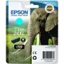 Epson Elephant Einzelpackung Cyan 24XL Claria Photo HD Tinte, Cyan, 1 Stk.