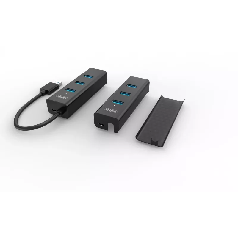 UNITEK Y-3089 Interface Hub USB 3.2 Gen 1 (3.1 Gen 1) Type-A 5000 Mbit/s Schwarz
