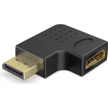 Goobay DisplayPort Winkeadapter 90° rechts schwarz (77131)