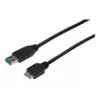ASSMANN SuperSpeed USB 3.0-Kabel, USB-A-Stecker auf Micro-USB-B-Stecker, Cu AWG 28, 2-fach geschirmt, Länge 1,0 m (AK-300116-010-S)