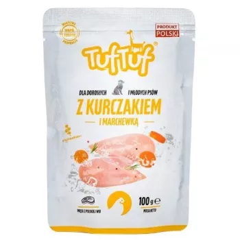 TUF TUF mit Huhn und Karotte – Nassfutter für Hunde – 100g