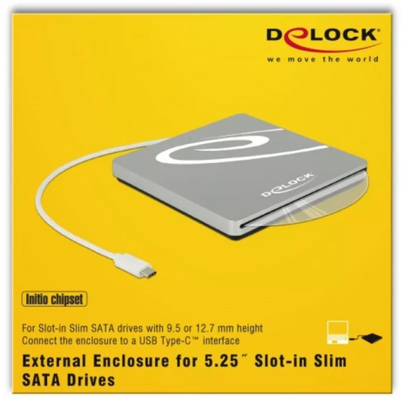 ODD-Gehäuse DeLOCK 42605 13,3 cm (5,25 Zoll)