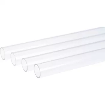 HardTube 12/10mm Acryl (PMMA) klar 60cm, Tube transparent, 4er Set