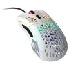 Glorious Model D Gaming-Maus - Weiß, glänzend + Grip Tape - schwarz